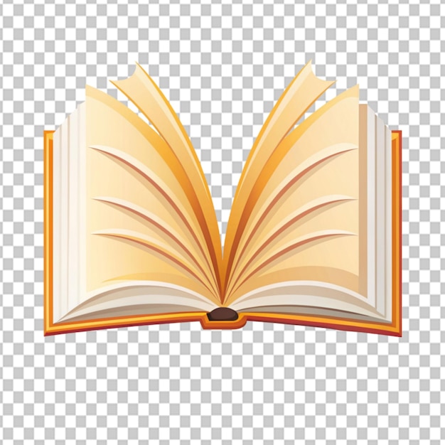 PSD psd de un icono de libro abierto símbolo de educación diseño plano en fondo transparente