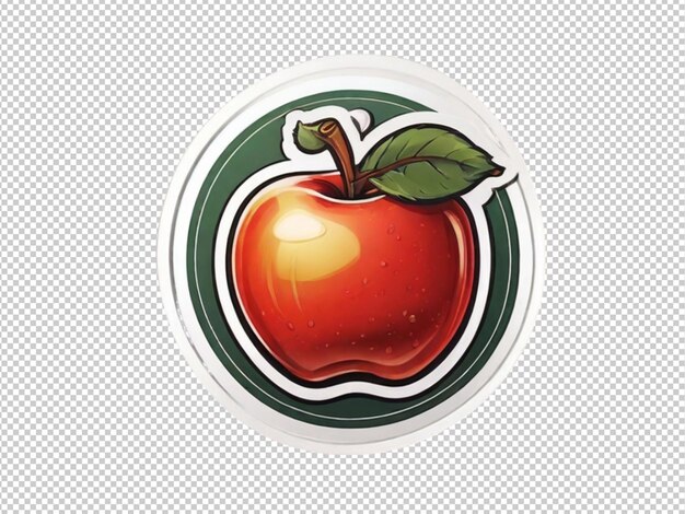 PSD psd de un icono de manzana en un fondo transparente