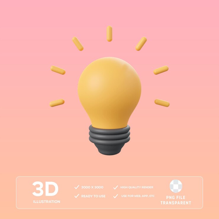 PSD psd idea creativa ilustración en 3d
