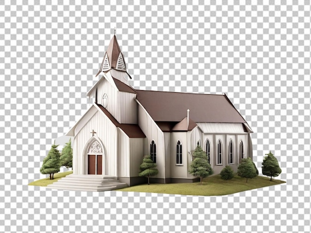 Psd de una iglesia 3d