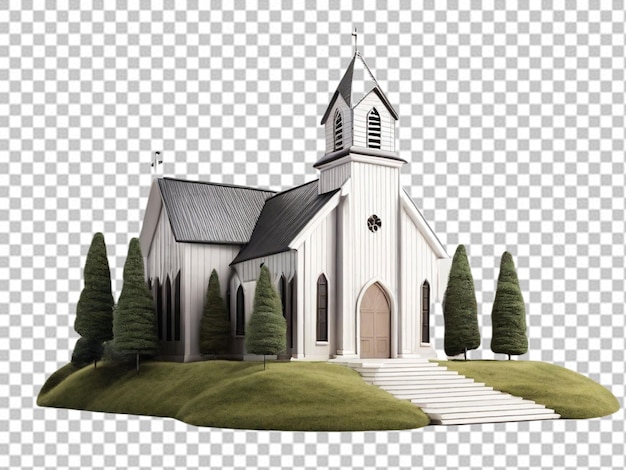 PSD psd de una iglesia 3d