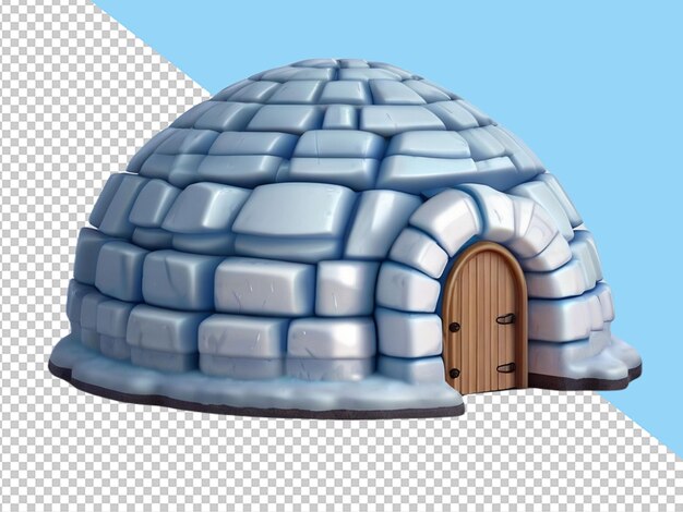 PSD psd d'un igloo sur un fond transparent