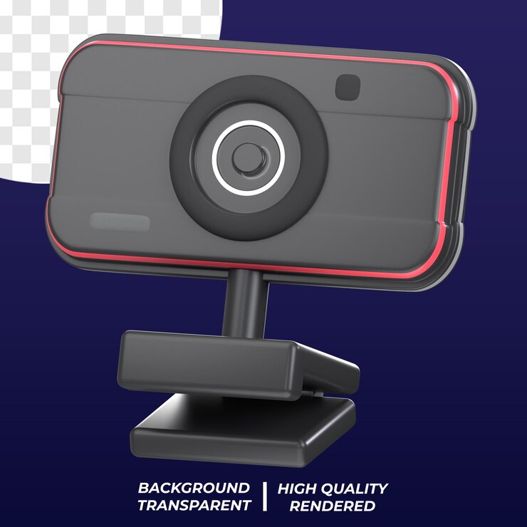 PSD psd ilustración 3d icono renderizado gadget cámara web diaria
