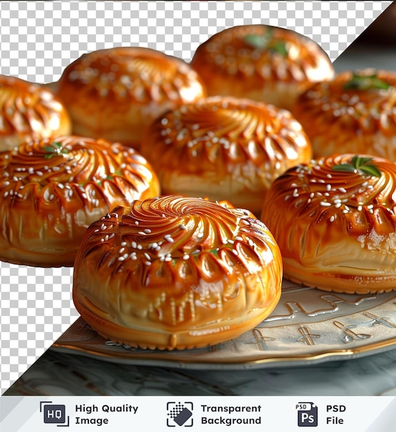 PSD psd imagem deliciosos bolos uzbeks em um prato