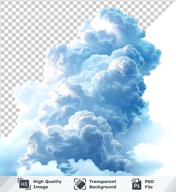 PSD psd imagen formaciones de nubes en fondo transparente no hay imagen para proporcionar un título para