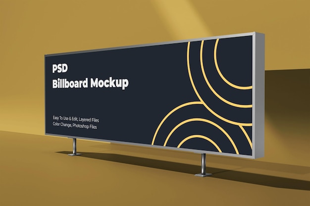 PSD psd indoor billboard mockup