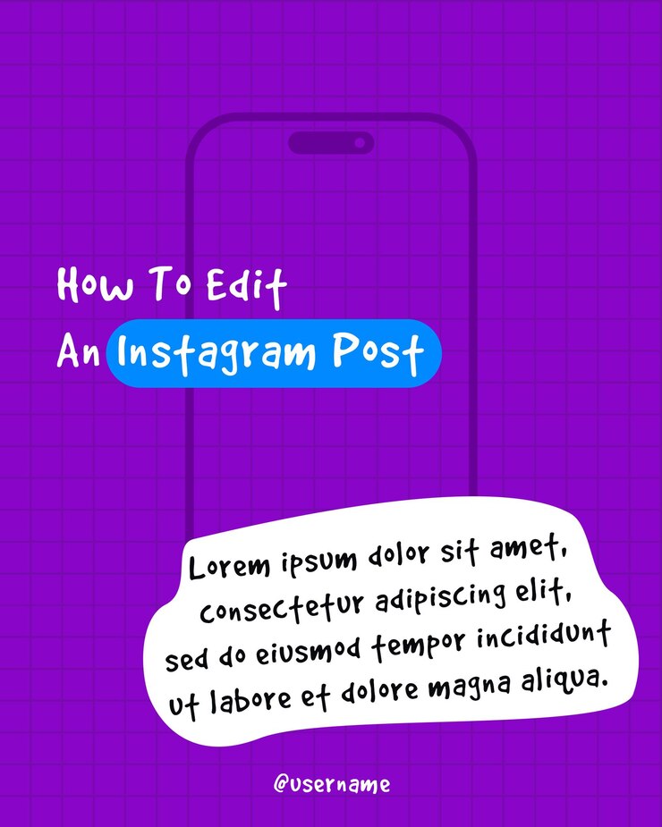 PSD psd instagram post móvel para redes sociais editável