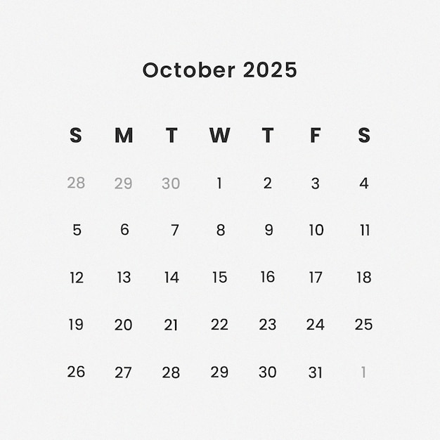 PSD psd instagram post square 2025 calendário de mesa modelo de outubro e calendário anual de planejamento de parede