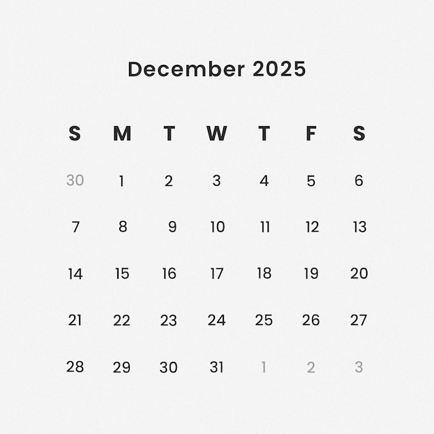 PSD instagram post square 2025 calendario de escritorio plantilla de diciembre y calendario anual de planificador de pared
