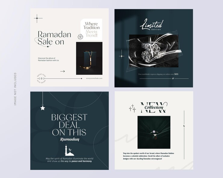 PSD psd instagram-web-banner-post-design-vorlage für den ramadan