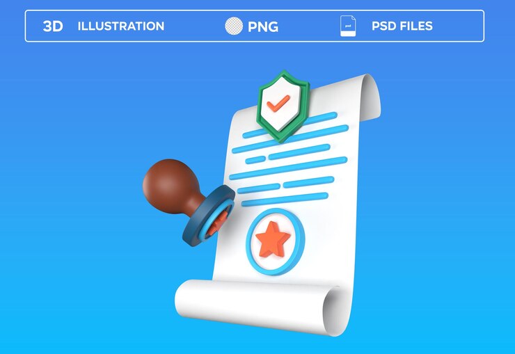 PSD psd insurance claim 3d icon