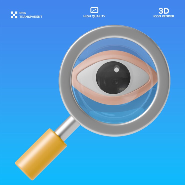 PSD psd investigation 3d ilustration