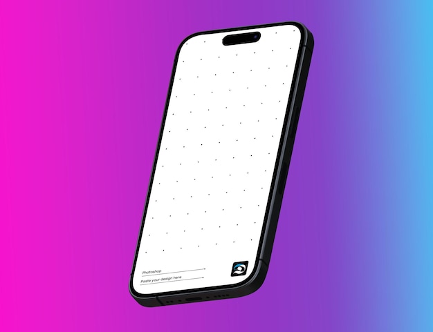 PSD psd iphone 14 pro mockup de fundo editável