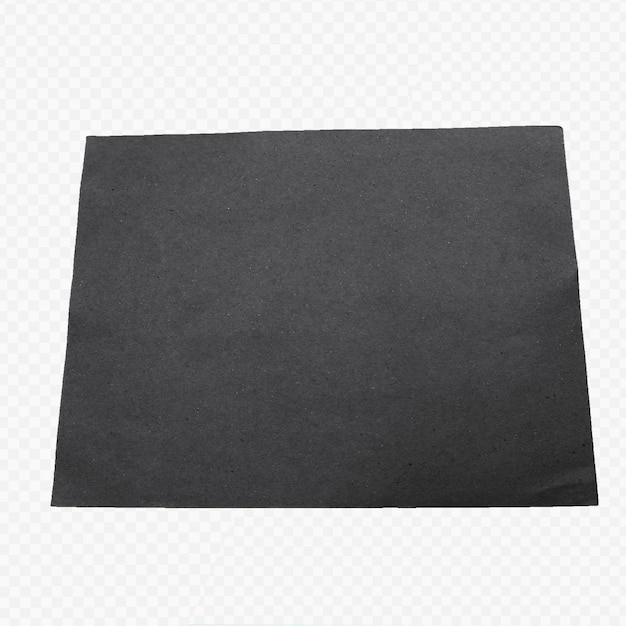 PSD isolado de papel tron texturizado preto