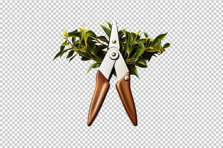 PSD psd jardinería pruningshears png aislado en un fondo transparente