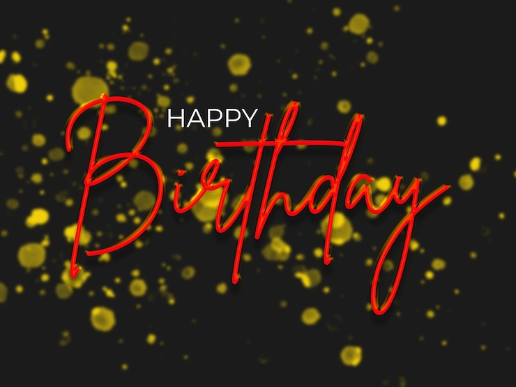 PSD psd joyeux anniversaire effet de texte modifiable 3d psd premium avec fond