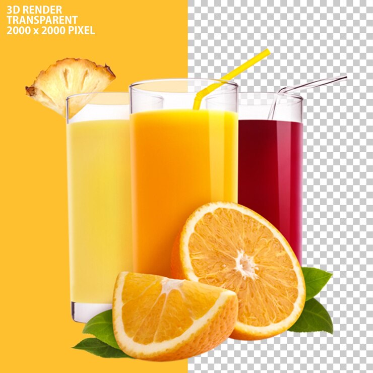 PSD psd jus de fruits frais mélangés