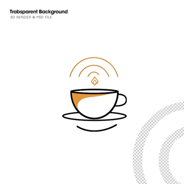 PSD psd kaffee-illustrationselement-symbol isolierte illustration