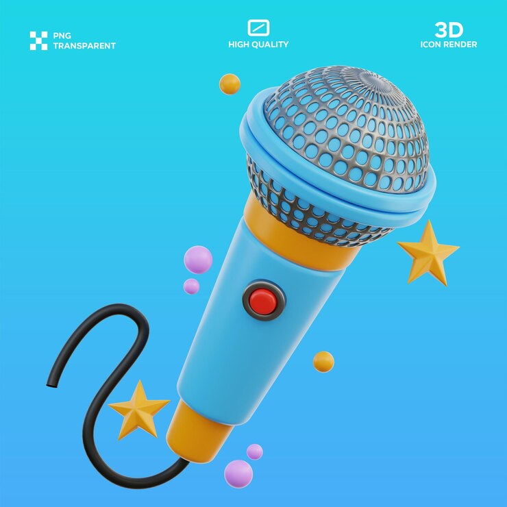 PSD psd-karaoke 3d-illustration