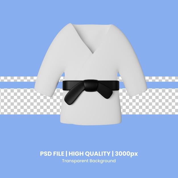 PSD Karate 3D-Ikonen-Illustration
