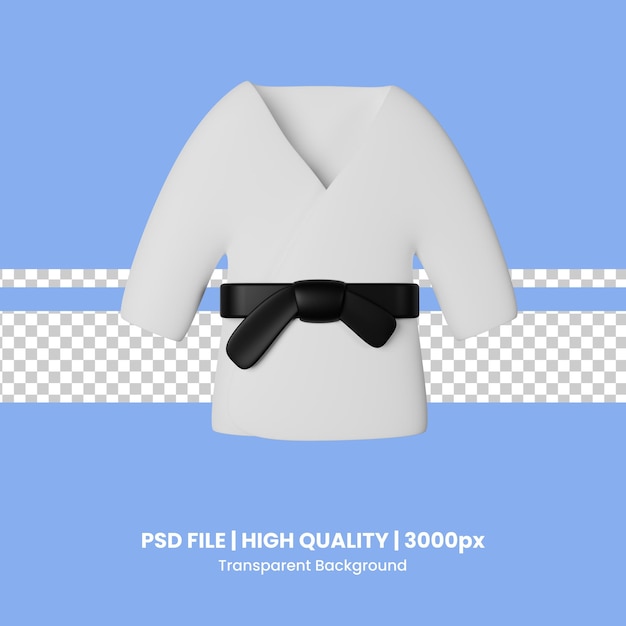 PSD psd karate 3d-ikonen-illustration