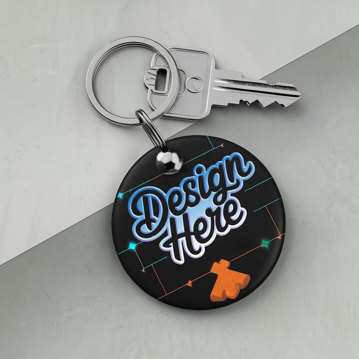 PSD Keychain Mockup