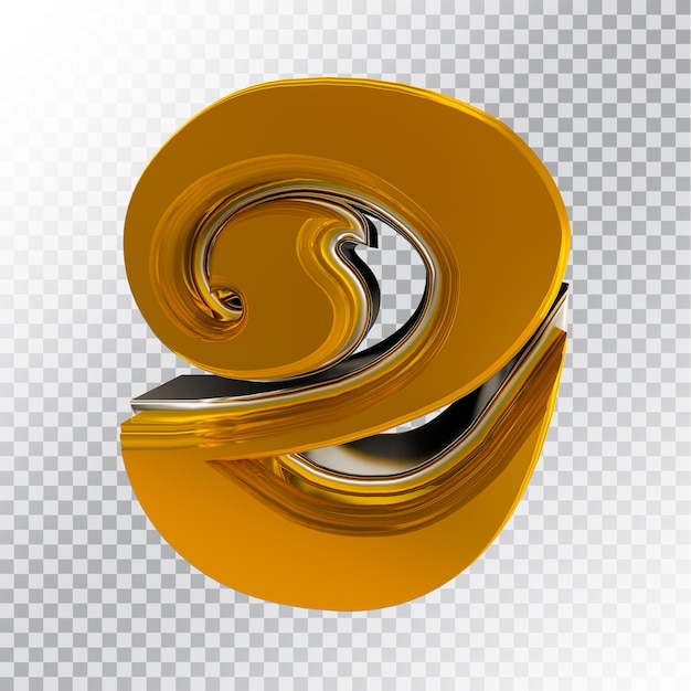 Psd khmer 3d texto dorado premium psd