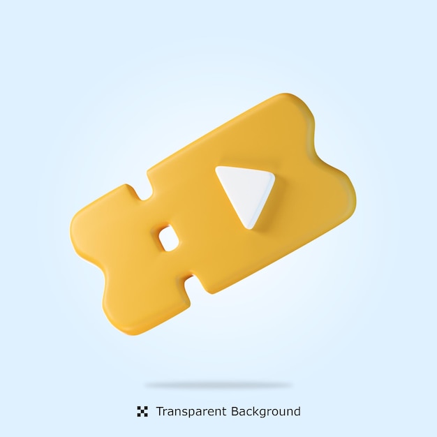 Psd-kinokarten 3d-symbol