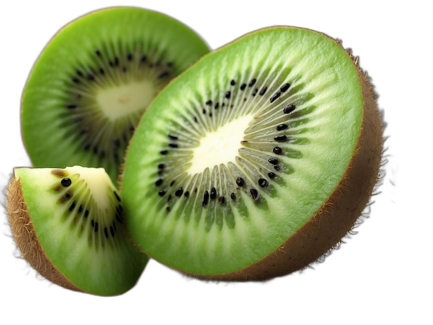 PSD psd de kiwi sur un fond blanc