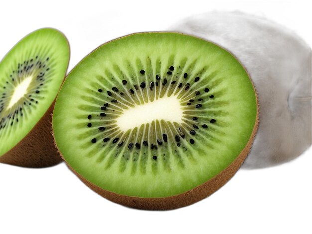 PSD psd de kiwi sur un fond blanc