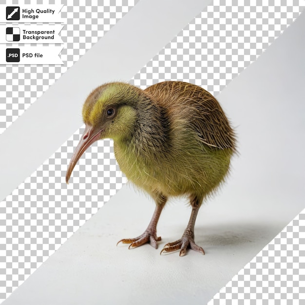 PSD psd-kiwi-vogel auf durchsichtigem hintergrund mit bearbeitbarer maskenschicht