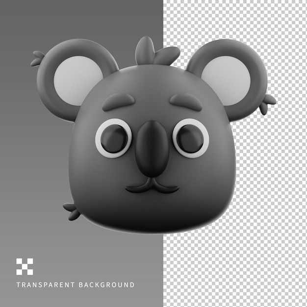 PSD Koala 3D-Illustration