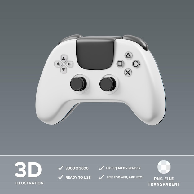 PSD-Konsolenspiel 3D-Illustration