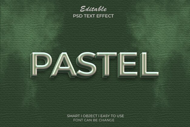 PSD psd kostenlos bearbeitbare 3d-pastel-text-effekt-stil