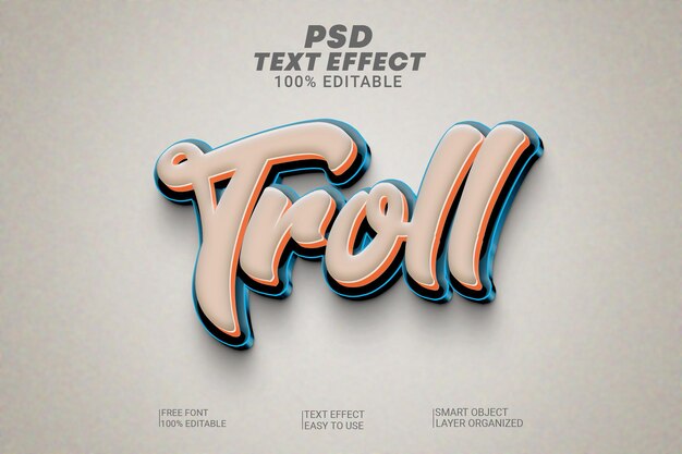 PSD psd-kreativer troll-texteffekt