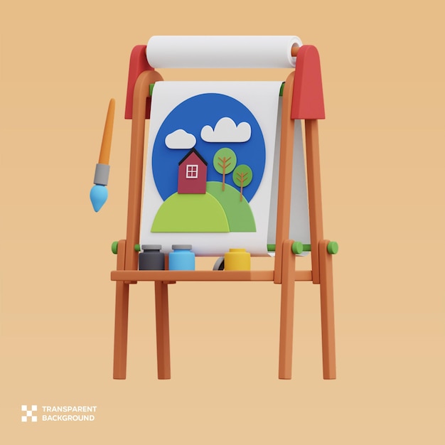 PSD-Kunst 3D-Illustration