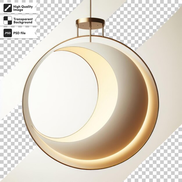 psd lamp on the ceiling on transparent background with editable mask layer