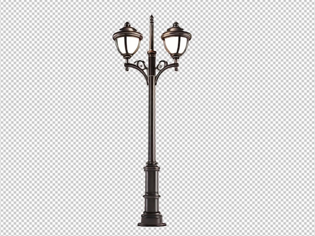 PSD psd d'un lampadaire 3d sur un fond transparent