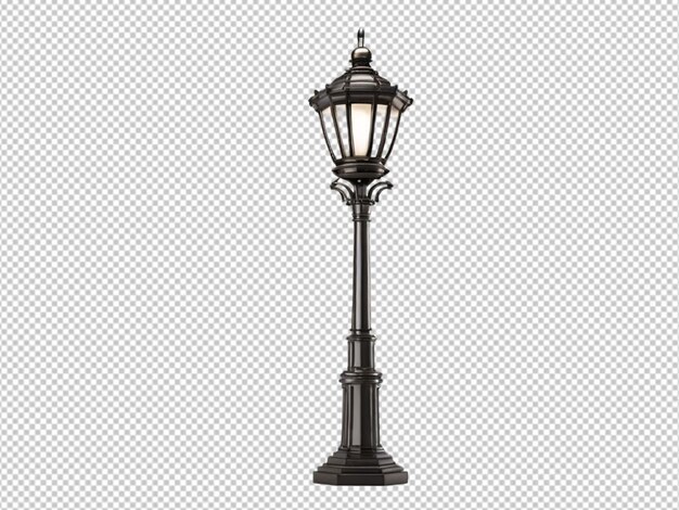 PSD psd d'un lampadaire 3d sur un fond transparent