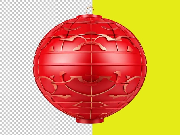 PSD psd de una lámpara china sobre un fondo transparente