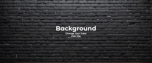 PSD psd large vieille texture de mur noir maçonnerie panoramique grunge fond noir texture noir foncé
