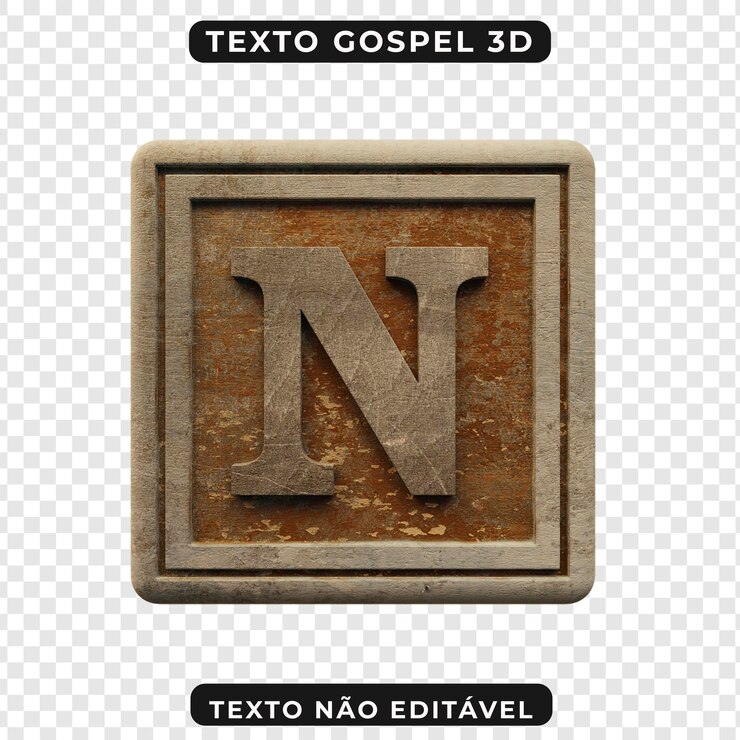 PSD psd letra 3d