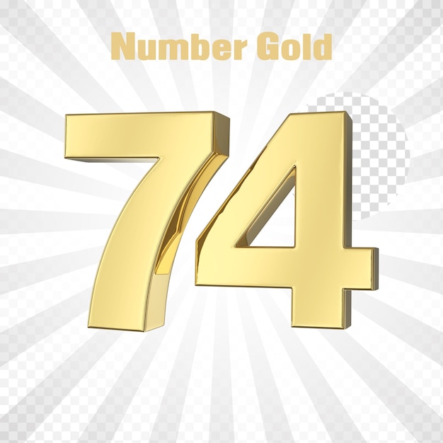 Psd una letra del alfabeto dorado 74 con un fondo dorado