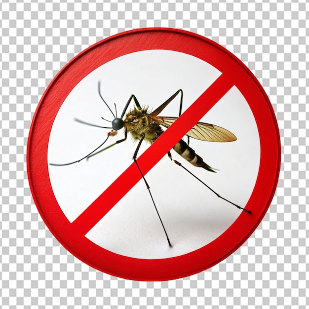 PSD psd de un letrero de mosquitos en un fondo transparente