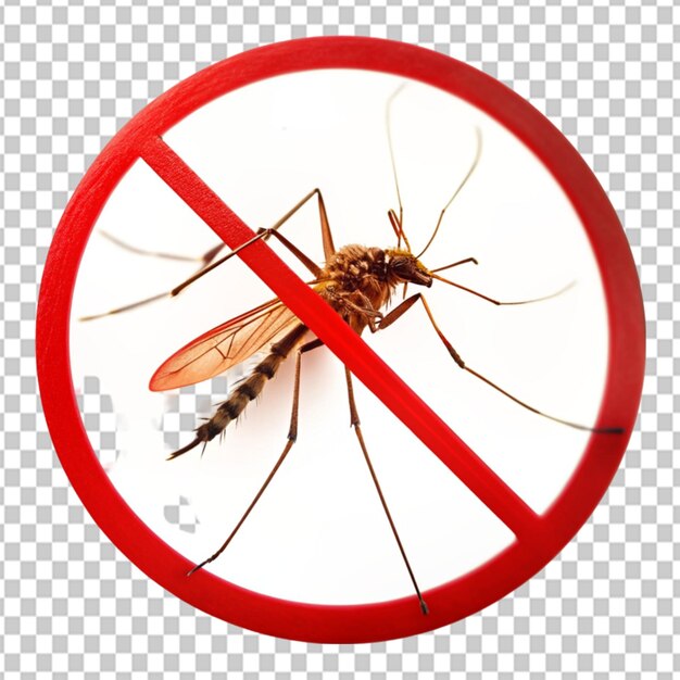 PSD psd de un letrero de mosquitos en un fondo transparente