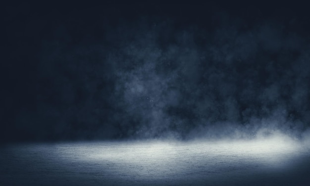 PSD libre salle vide avec plancher scène abstraite de salle sombre sol en béton arrière-plan de la scène