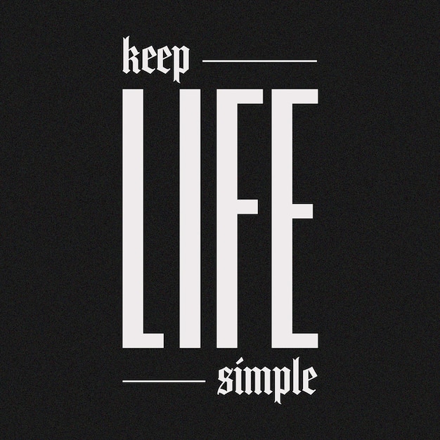 PSD Life Motto Typographie Design für soziale Medien und Instagram Post Vorlage