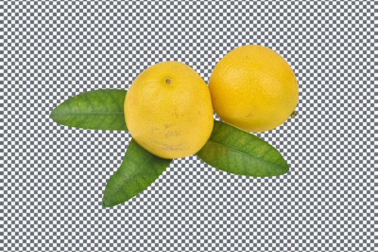 PSD psd limones aislados sobre un fondo transparente