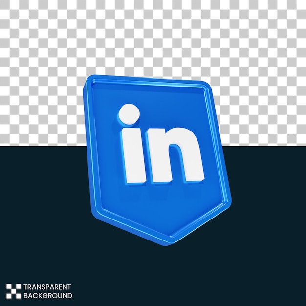 PSD psd linkedin-logo 3d-rendering