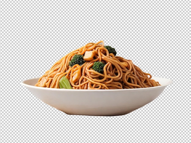 PSD psd de un lo mein en un fondo transparente